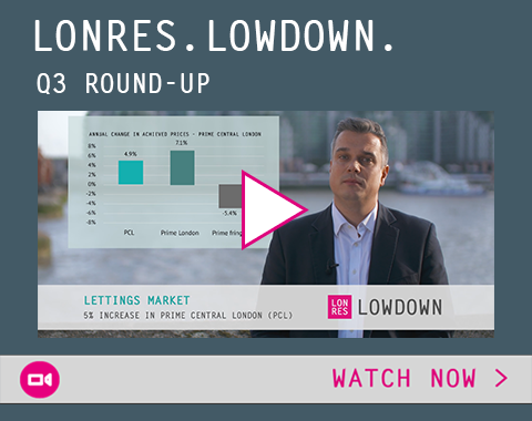 Watch now: LonRes Lowdown - Q3 analysis on London's residential sales and lettings markets