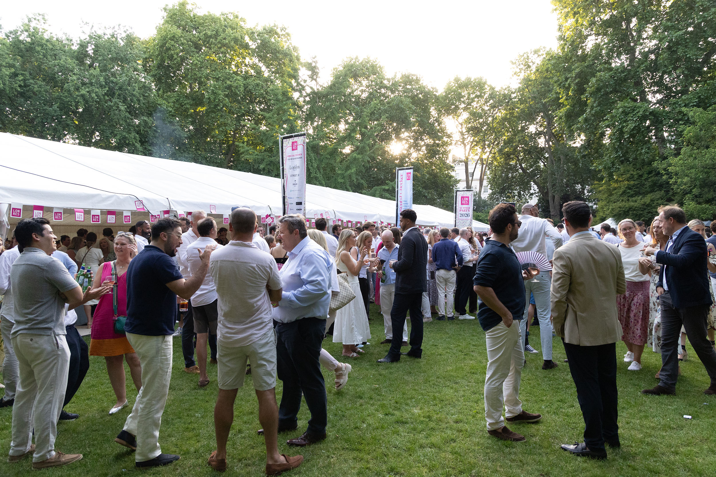 The LonRes Summer Party 2026 in full swing in Belgrave Square