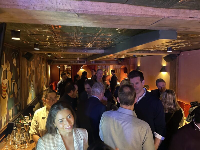 Guests at the LonRes Christmas Mix and Mingle