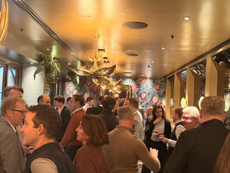 A busy room at the LonRes Mix and Mingle in March 2026
