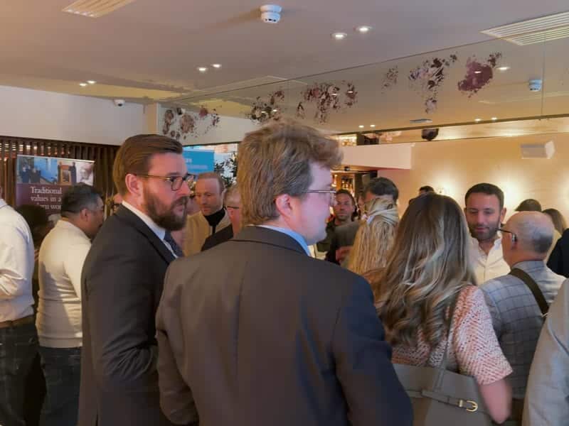 Agents and suppliers at the LonRes Mix and Mingle at Babbo