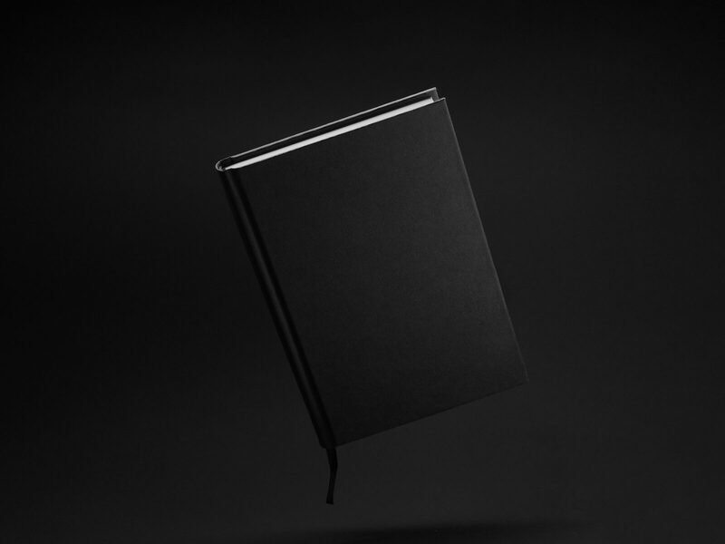 A closed black book